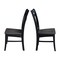 International Concepts Set of 2 Cosmo Chairs, Coal-Black/washed black C75-14P - alternate 4